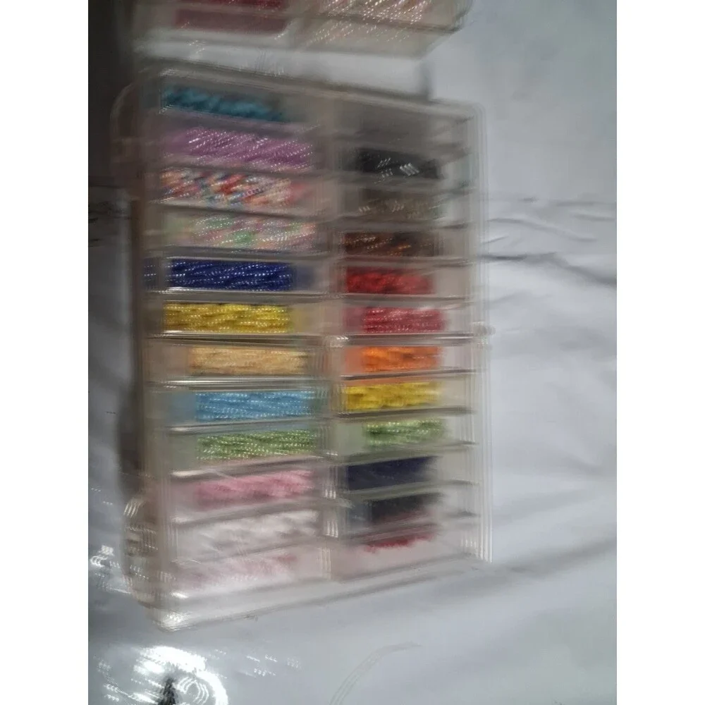 Massive  Bead Loom And Beads Lot 2 Bead Looms And Tons Of Beads Glass And More